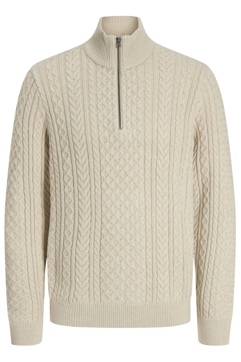 Jack & Jones jprblusean knit cable half zip sn
